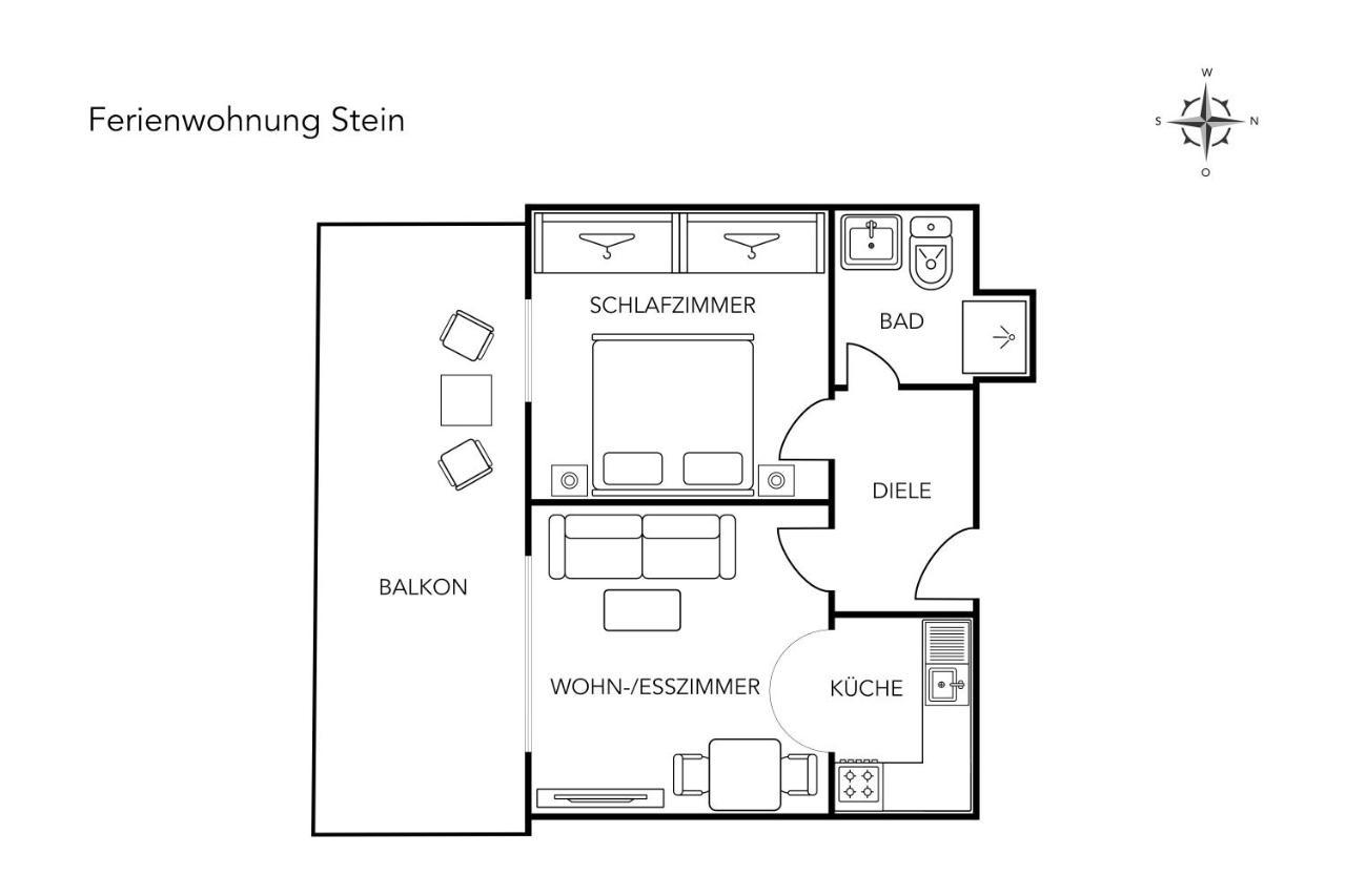 אוברסטדורף Ferienwohnung Steinmandl מראה חיצוני תמונה